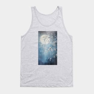 white blossoms in full moon Tank Top